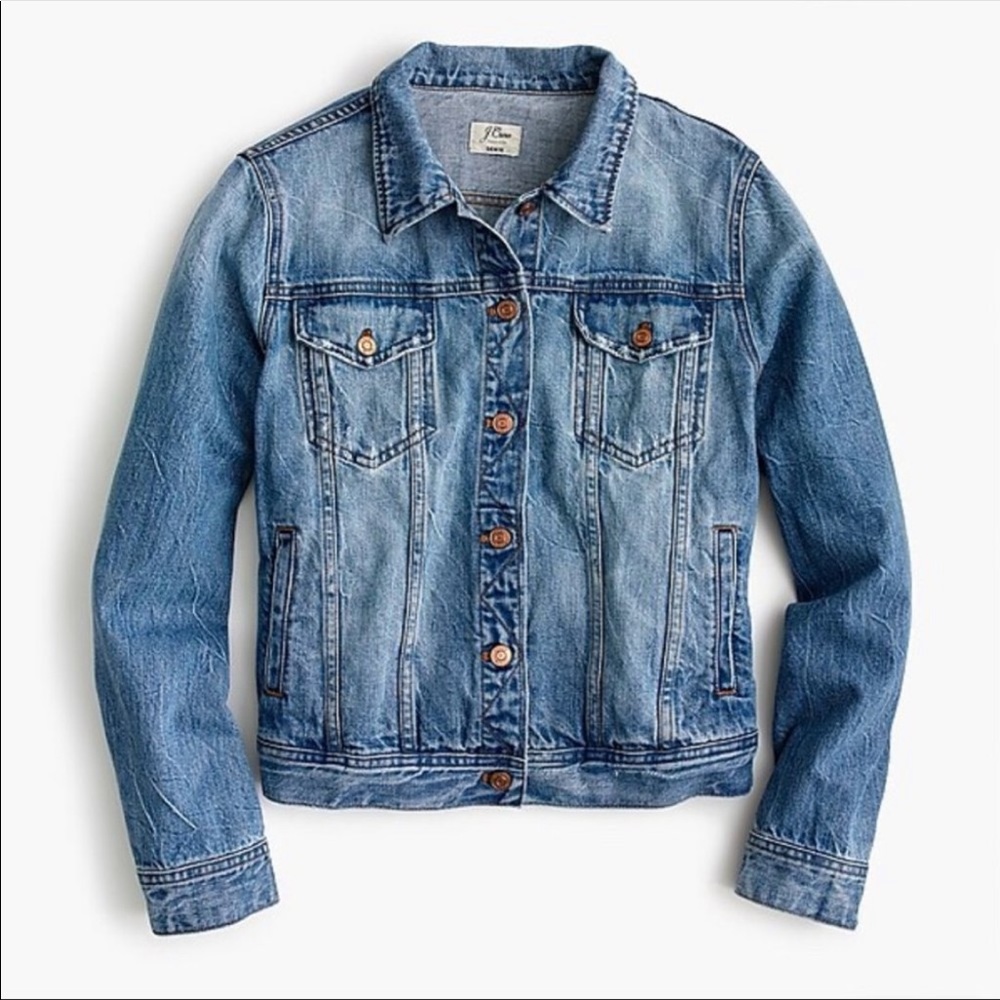 JCREW Classic Denim Jacket in Light Patriot Wash - Size XS